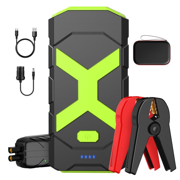 Powkey Jump Starter Power Bank, Car Jump Starter 2000 A