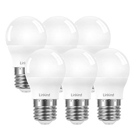 Linkind Linkind E27 P45/G45 LED Birne 7.5W, ersetzt 60 Watt, 860lm 5000K Tageslicht E27 Energiesparlampe mit 220 Abstrahlwinkel, nicht dimmbar, 6 Stck