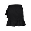Only Female Skirt, Wrap Effect, black, s