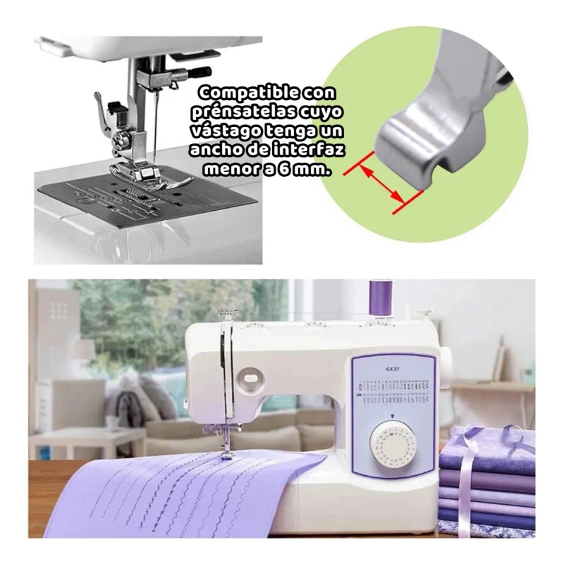 Kit Multifuncional 16 Prensatelas Repuesto Máquina Domestica