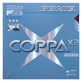 DONIC MAX AL053 Table Tennis Coppa X2 Soft Rubber Backing Red