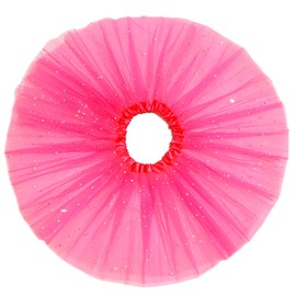 Sequin Tutu for Toddler Girls,2-Layer Tulle Princess Dress Up Dance Ballet Tutu Skirts for Birthdays Party Hot Pink