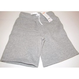 Gymboree Boys Gymboree Gray Jersey Shorts Sz 5 NEW Knit Solid Pull-On Fuzzy Elastic Waist
