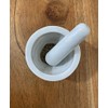 AIRAM HOME Mortero y Mano de Mármol Natural, 10cm de