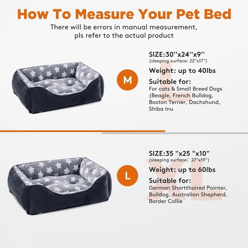 GASUR Medium Dog Beds for Medium Size Dogs, Orthopedic Dog