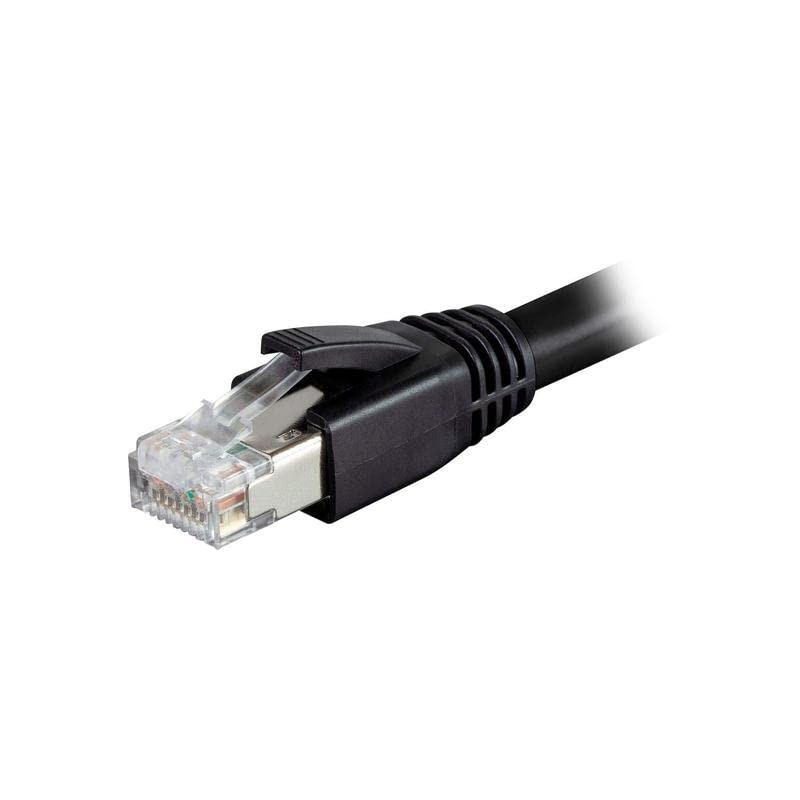 10Ft Cat.8 S/FTP Ethernet Network Cable 2GHz 40G (Black)
