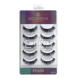 DECORATIVE EYES DECORATIVE EYELASH FLASH Series WISH 03 SE49060 5 Pairs (x 1)
