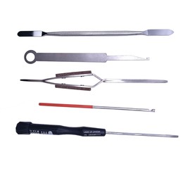 Jiayouy 20PCS Flute Tool Kit, Professional Flute Repairing Maintenance Tool Kit with Carry Bag, LED Leak Light, Key Cover Adjusting Tool, Key Indentation Clip, Pliers, Alcohol Lamp Burner