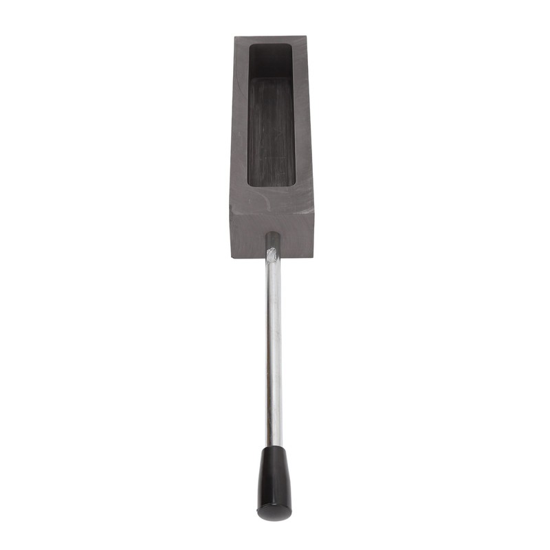 Ingot Graphite Mould Long Handle Graphite Fused Gold 6.6 Lb
