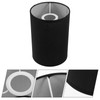 STOBAZA Tall Drum Lamp Shades, Linen Cylinder Lamp Shade, E27