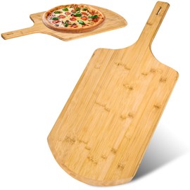 IQHLXN 12 IN Pizza Peels 14" L x 12" W Plate, with 8" L Wooden Handle, 22" Overall Length Wooden Pizza Peel，pizza peel 12 inch
