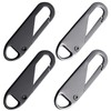 Zipper Pulls，4 PCS Metal Zipper Handle Replacement,Detachable Zipper Pull Tabs