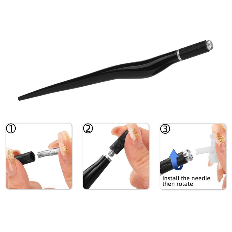 10pcs Manual Tattoo Microblading Pen Semi Permanent Eyebrow Lip Eyeliner