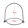 Bignc 12 Pack Black Stainless Steel Wire Handles Hangers for