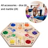 Original Marble Board Game Wooden Double Sided Fast Track Board