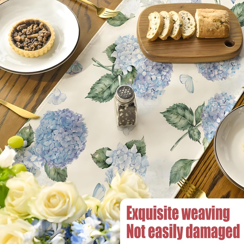 JYJLLM sunflower linen table runner，Seasonal Spring Kitchen Dining Table Decoration