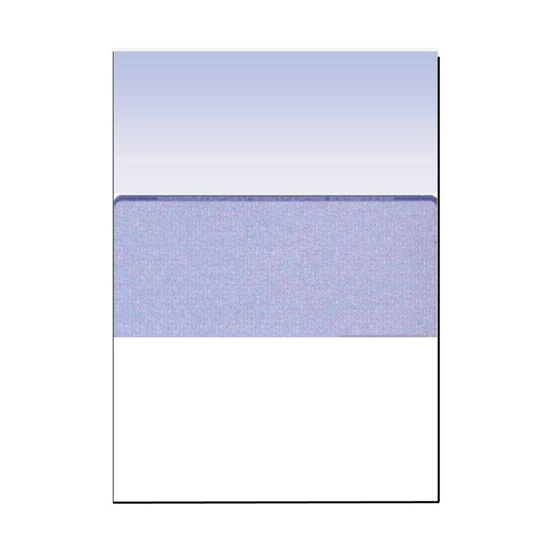 Zapco High-Security Check Paper, Blue w Complex Background Pattern, 8-1/2"