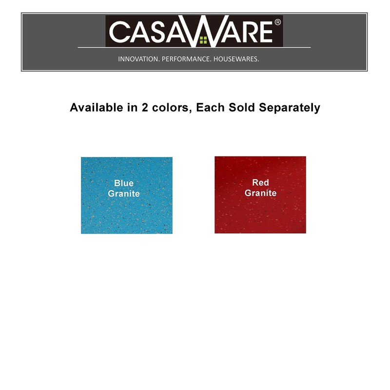 casaWare 3pc Multi-Size Cookie Sheet/Jelly Roll Pan Set (Red Granite)