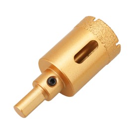 VENSTPOW Brazed 1-1/4" Diamond Hole Saw, 32mm Tile Hole Cutter with Center Drill Bit, Core Drill Diamond Drill Bits for Porcelain Tile, Ceramic, Glass, Granite Quartz, Marble, Gemstone, Dry Drilling