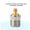2PCS UHF Connector Female S0239 to SMA-F Adapter RF Coaxial