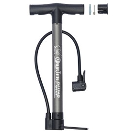wowlomo Bicycle Air Pump, Floor Pump, Presta / American / English Type, Compatible with All Valves, Small, Portable Pump, 160 psi / 11 Bar, Compact, Lightweight, Air Pump, Bicycle Pump, Storage Case