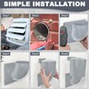 4 Inch Dryer Vent Cover UV Resistant with Screws and