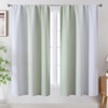 Estelar Textiler Sage Green and Greyish White Ombre Blackout Curtains