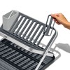 OXO Good Grips Aluminum Fold Flat Dish Drying Rack, 2-Tier,