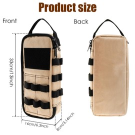 Small Tool Bag with Zipper Handle Heavy Duty Tool Pouch Portable Utility Organizer Case For Multiple Purpose-Tool Organizers and Storage, Small Metal Tools Bags