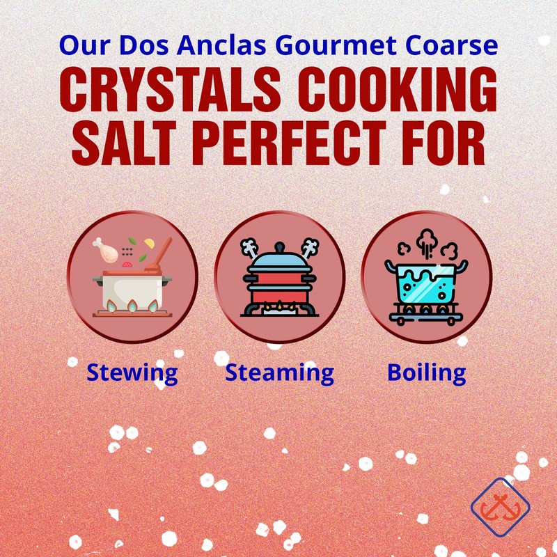Dos Anclas Sal Gruesa 2 Pack, Coarse Salt, Multi-Purpose Seasoning