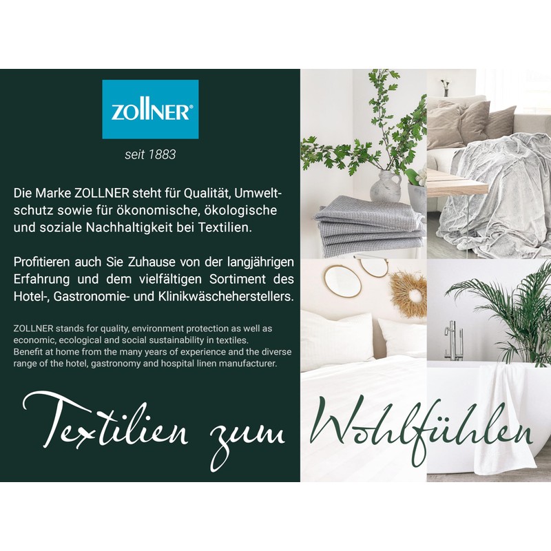 ZOLLNER Set of 5 Tea Towels, 50 x 70 cm,