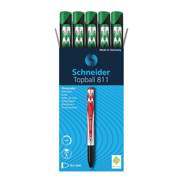 Schneider Topball 811 Rollerball Pen, 0.5 mm Conical Tip, Refillable,