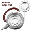 LIFKOME Traditional Stainless Steel Heavy Duty Tea Kettle With Sandwich