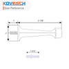 KOVOSCH 6 Pack Gold Solid Rigid Door Stops - Heavy