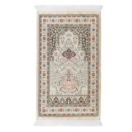 Islam Prayer Mat, Thick Prayer Rug, Muslim Gifts for Women, Ramadan Gifts for Men, Pocket Prayer Mat, Mat for Prayer, Gifts for Muslims, Gift for Ramadan (Powder)