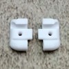 ULEIVA Replacement End Caps Set of 2 White Compatible with