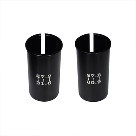Lotatheta Set of 7 Sizes Bike Seat Post Adapter Shim Bicycle Seat Tube Conversion Sleeve Aluminum Alloy 27.2mm to 28.6/30/30.4/30.8/30.9/31.6/33.9mm 60mm Length for Road Mountain Bike MTB