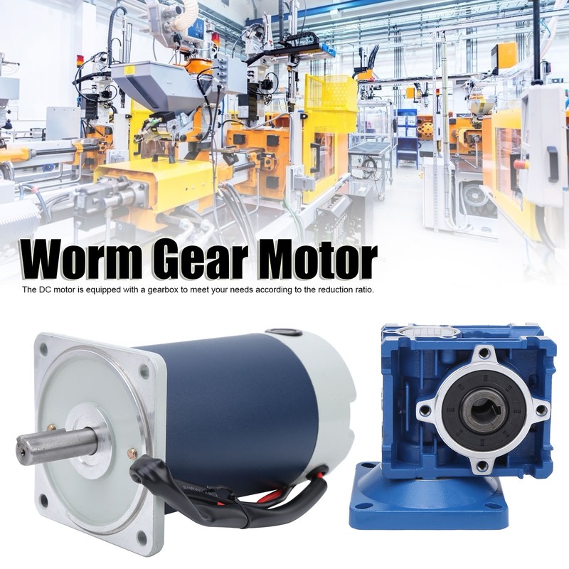 Worm Gear Motor DC Stainless Steel 90W 2100 R Min