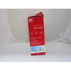 One For All Amplified Indoor Antenna - Black - 48 dB Gain - Ready to recieve Freeview - Digital Antenna - SV9480