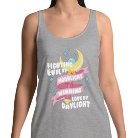 Fighting Evil by Moonlight, Winning Love by Daylight Tank Top Unisex 2X-Large Grey