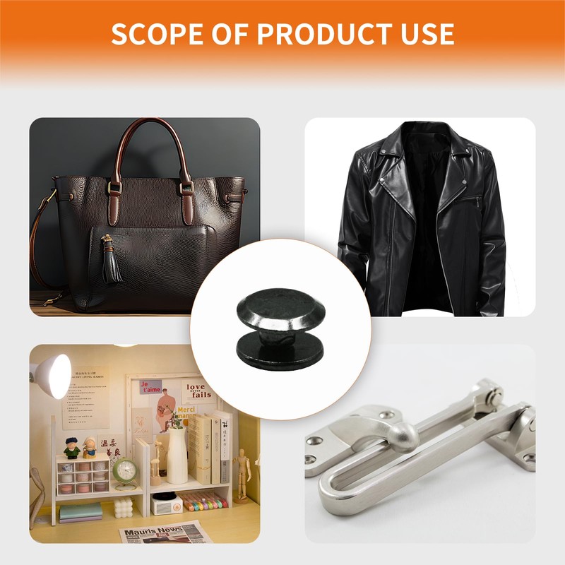 Begino 50pcs Chicago Screw M4x4mm Slotted Binding Screws for Rivet