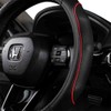 EKR Universal 15 inch Leather Steering Wheel Cover - Genuine
