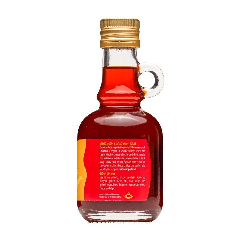 TuttoCalabria, Calabrian Chili Pepper Infused Oil, Calabrian Peppers infused with