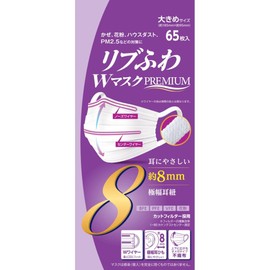 Ribbed Fluffy W Mask, Premium, Large, 65 Pieces