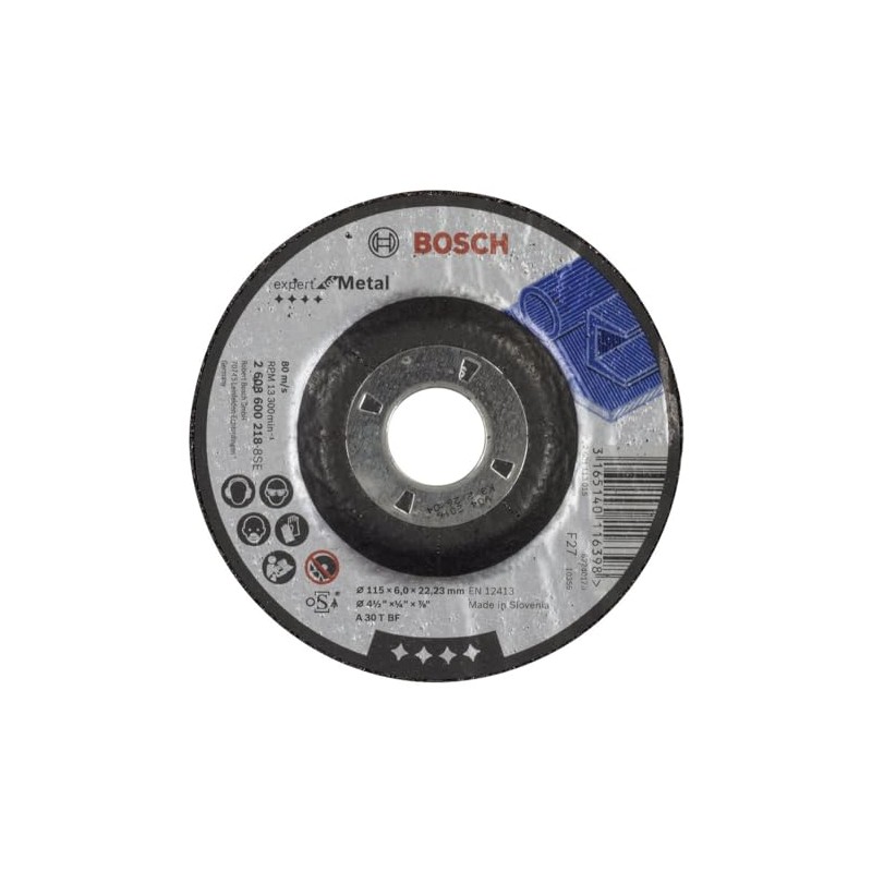 Bosch Accessories 2608600218 Metal Grinding Disc with Depressed Centre