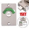 Toilet Door Lock, 2 Pieces Cabin Door Lock with Indicator