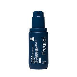 Prequel Skin Lucent-C, suero de vitamina C para rostro. Ácido L-ascórbico facial profesional, fórmula de ácido ferúlico con niacinamida. Cuidado clínico de la piel para una piel firme y luminosa