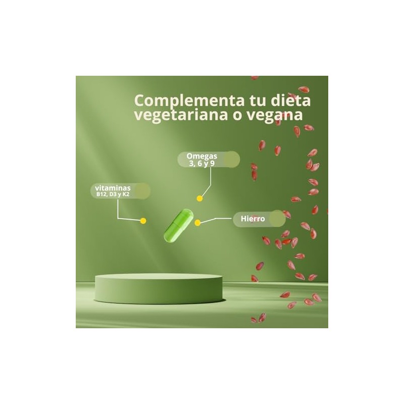 Omegas Veganos Vegan Omega Hierro Vitamina B12 Alimentación Vegana Vegetariana