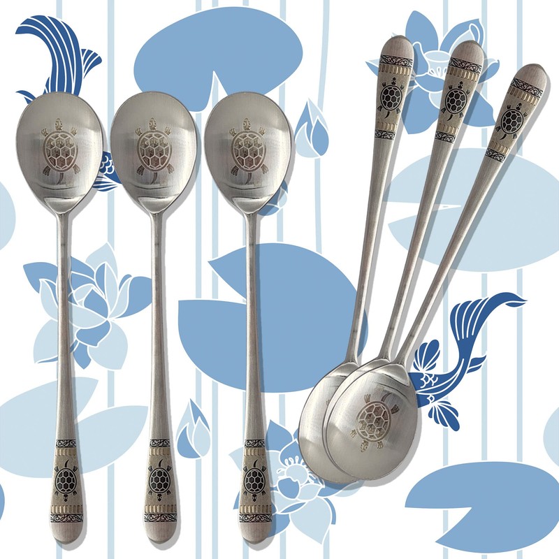 Balwoo [6 P][Made in Korea] Korean Style Soup Spoon 8.5