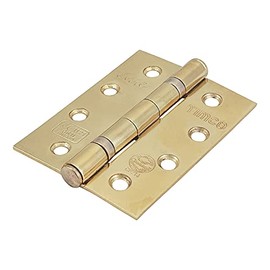 TIMCO Fire Door Hinge for Internal Residential Doors - Ball Bearing Hinge Electro Brass - 102 x 76 x 2.7